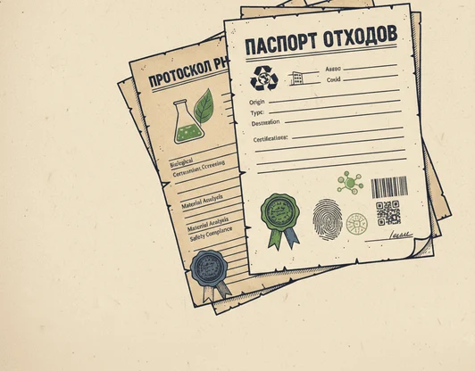 Оформление паспортов отходов на I-IV класс, протоколов на V класс опасности
